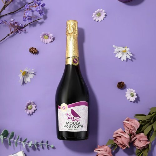 慕拉0度无酒精起泡葡萄汁无醇葡萄酒气泡酒甜型红酒脱醇零度开车可喝 750ml无醇